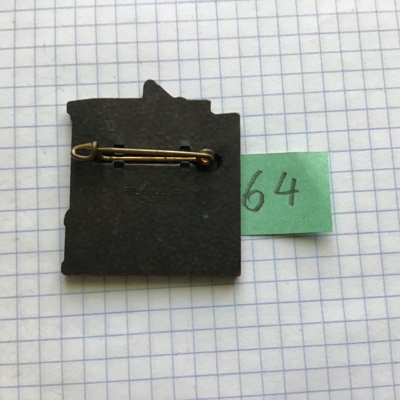 Basler Plaketten & Abzeichen: Baslerfasnachtsplaketten Kupfer 1964 – Gebraucht aus Arlesheim von printz01 1