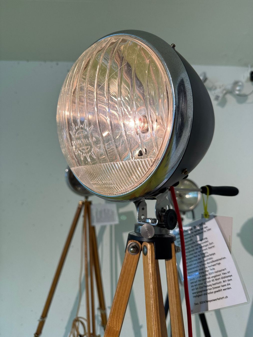 Lampade: Lampe Scintilla, Oldtimer, Ständerlampe, Geschenksidee – Usato da Walzenhausen venduto da energieberaten 5