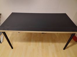 IKEA LINNMON Schreibtisch mit OLOV Beinen150 × 75 cm schwarz