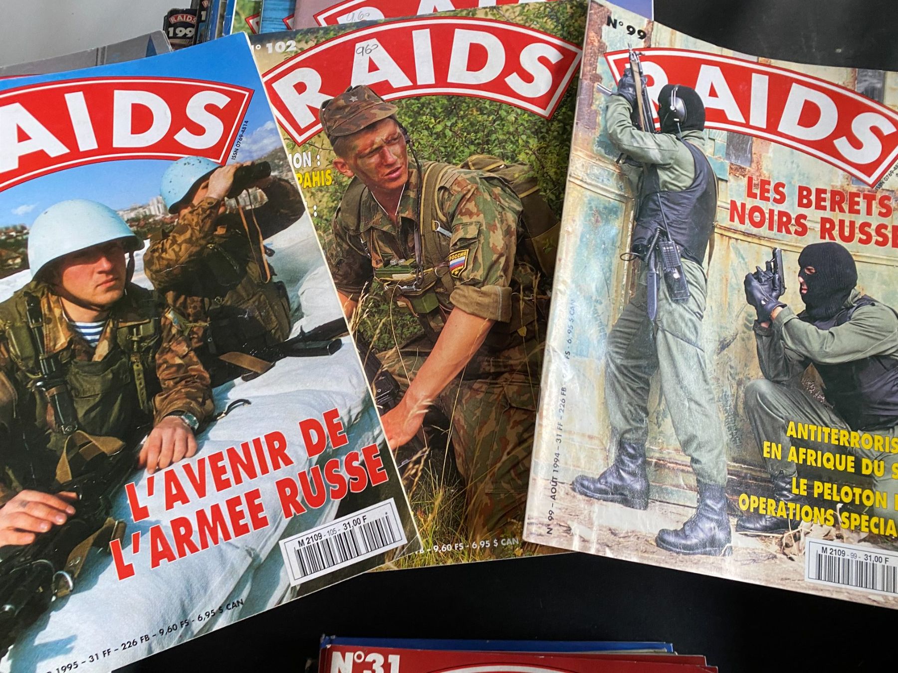 Riviste & Magazine: Magazines RAID - 32 numéros - 1988-2003 – Usato da Prez-vers-Noréaz venduto da Jchris 3