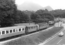 Lugano TI Bahn FLP Ferrovia Lugano Ponte Tresa Zug Tram