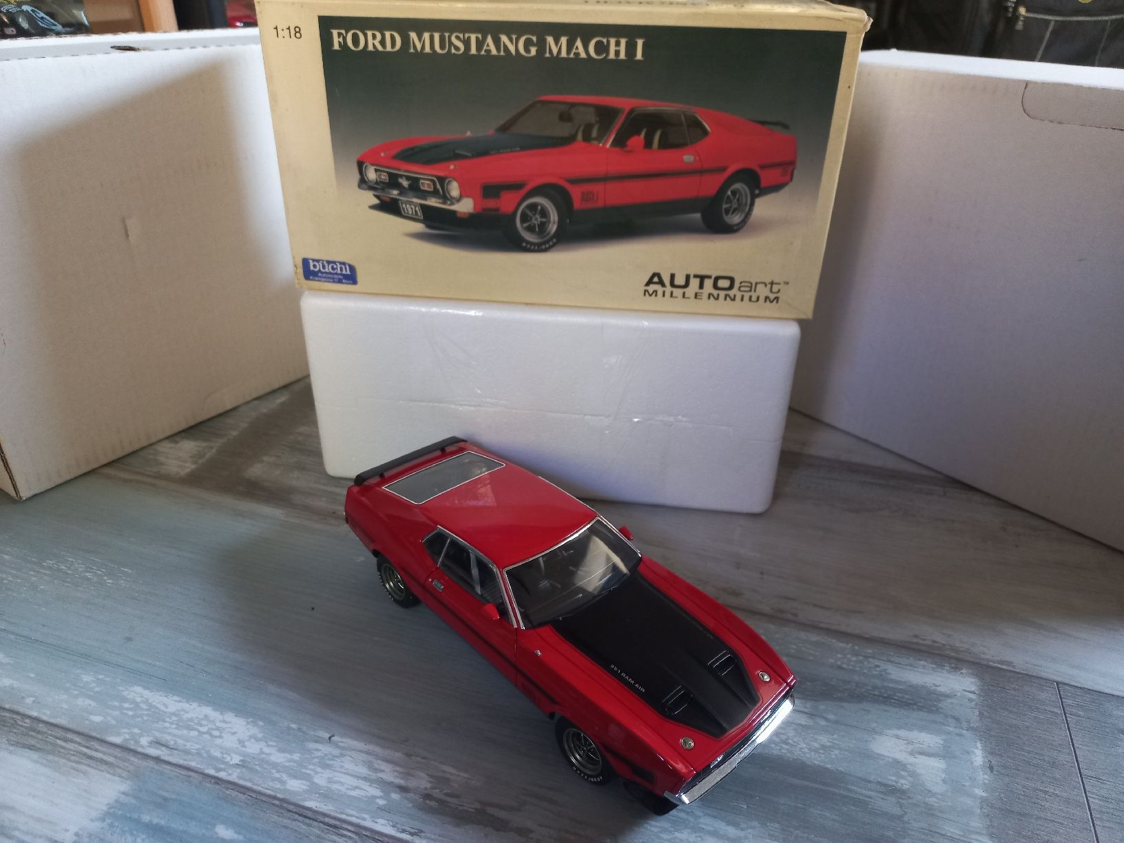 Autoart Modellini d'auto: Ford Mustang Mach1 1/18 Autoart Millenium – Usato da Attalens venduto da remy_s00