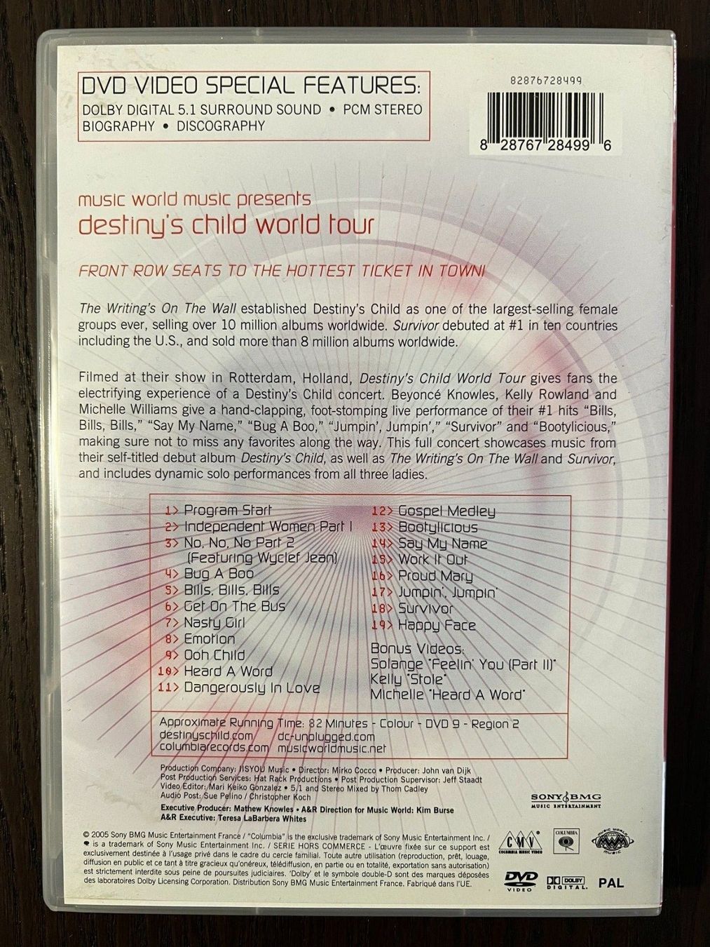 Tutti i DVDs: Destinys Child World Tour – Usato da Zürich venduto da FilmFreunde 1