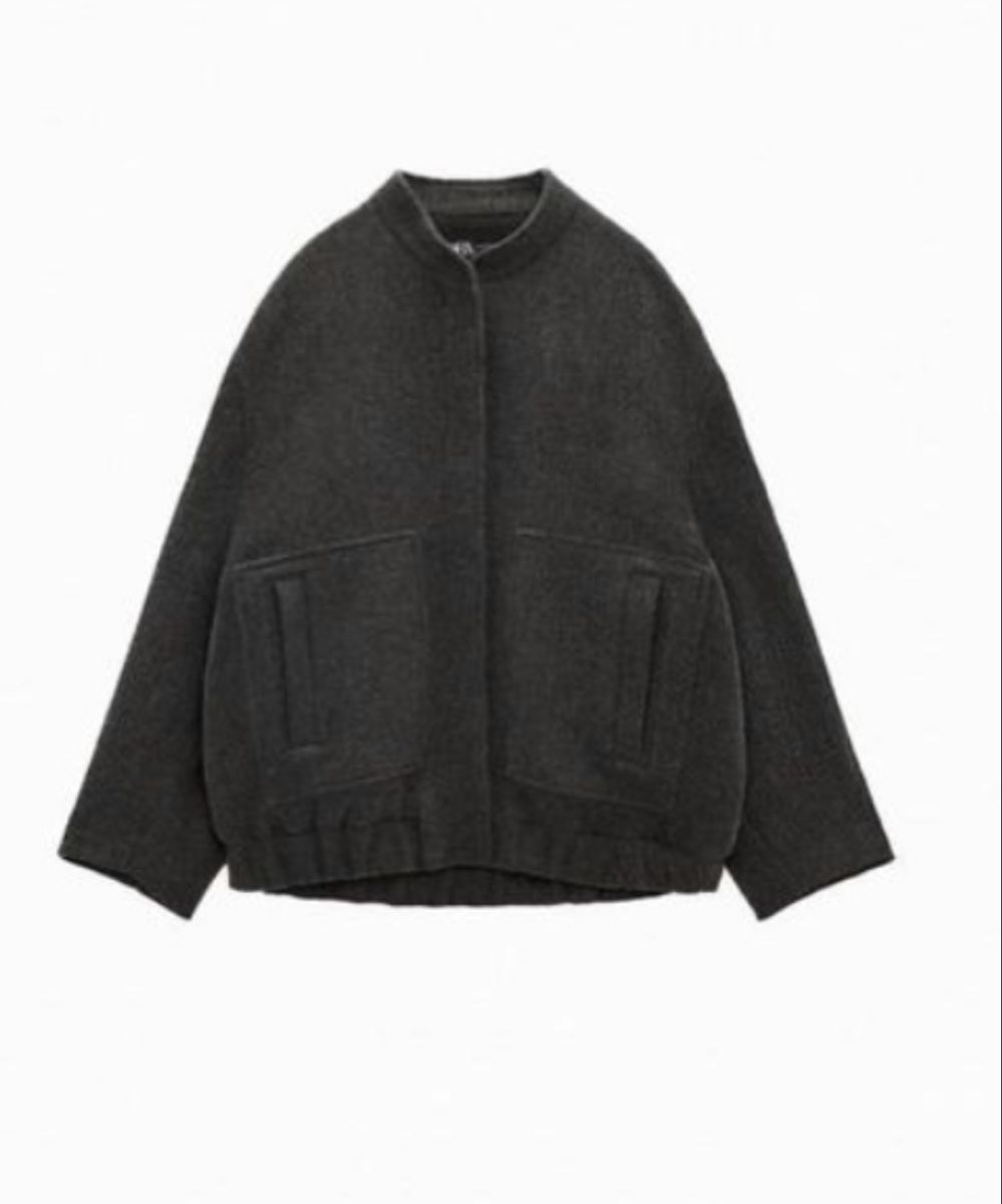 Zara Giacche: Zara Bomber Jacket Wool Blend Dark Grey Size M/L – Usato da Glattpark(Opfikon) venduto da der_dh8z 1