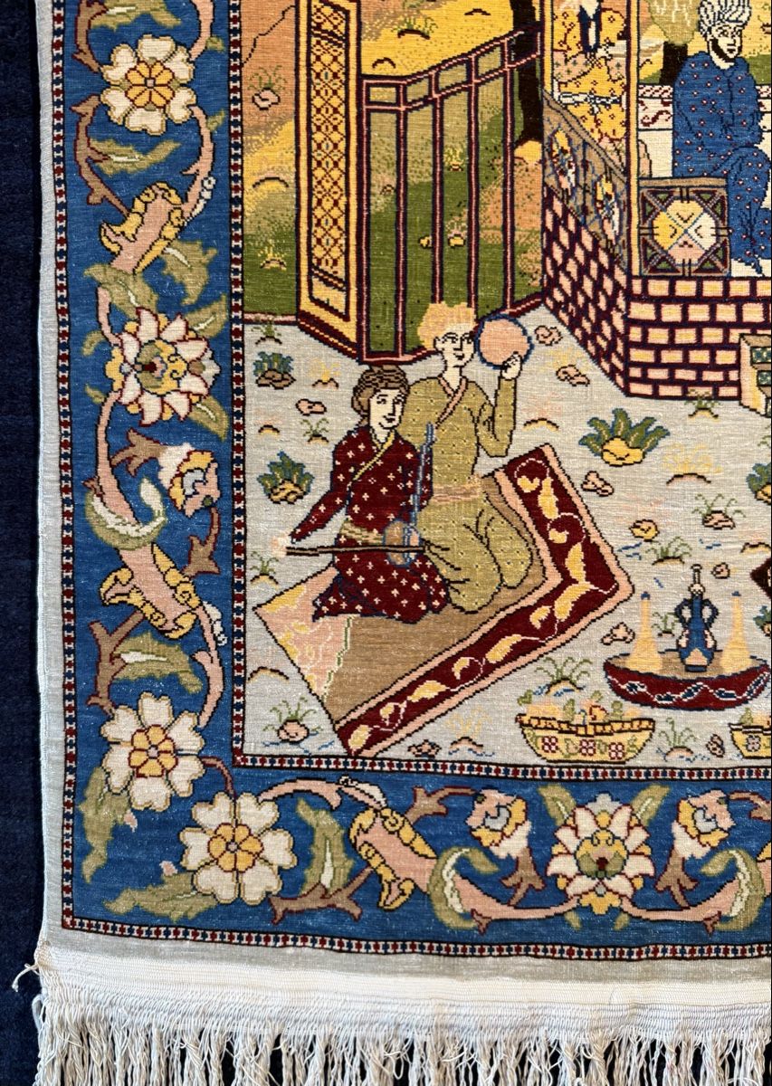 Tappeti: Hereke💥Wunderschönen  Seidenteppich (Bilderteppich)75x52.cm – Usato da Sempach venduto da Star7 3