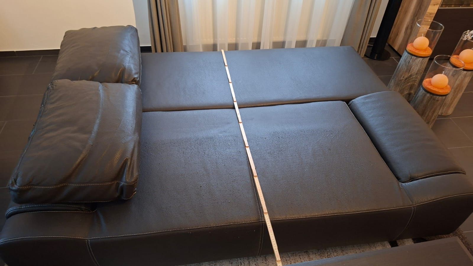 Divani: Schlafsofa aus Kunstleder – Usato da Wigoltingen venduto da blautiger 3