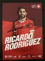 Autogrammkarte Ricardo Rodriguez Schweiz Fussball Team