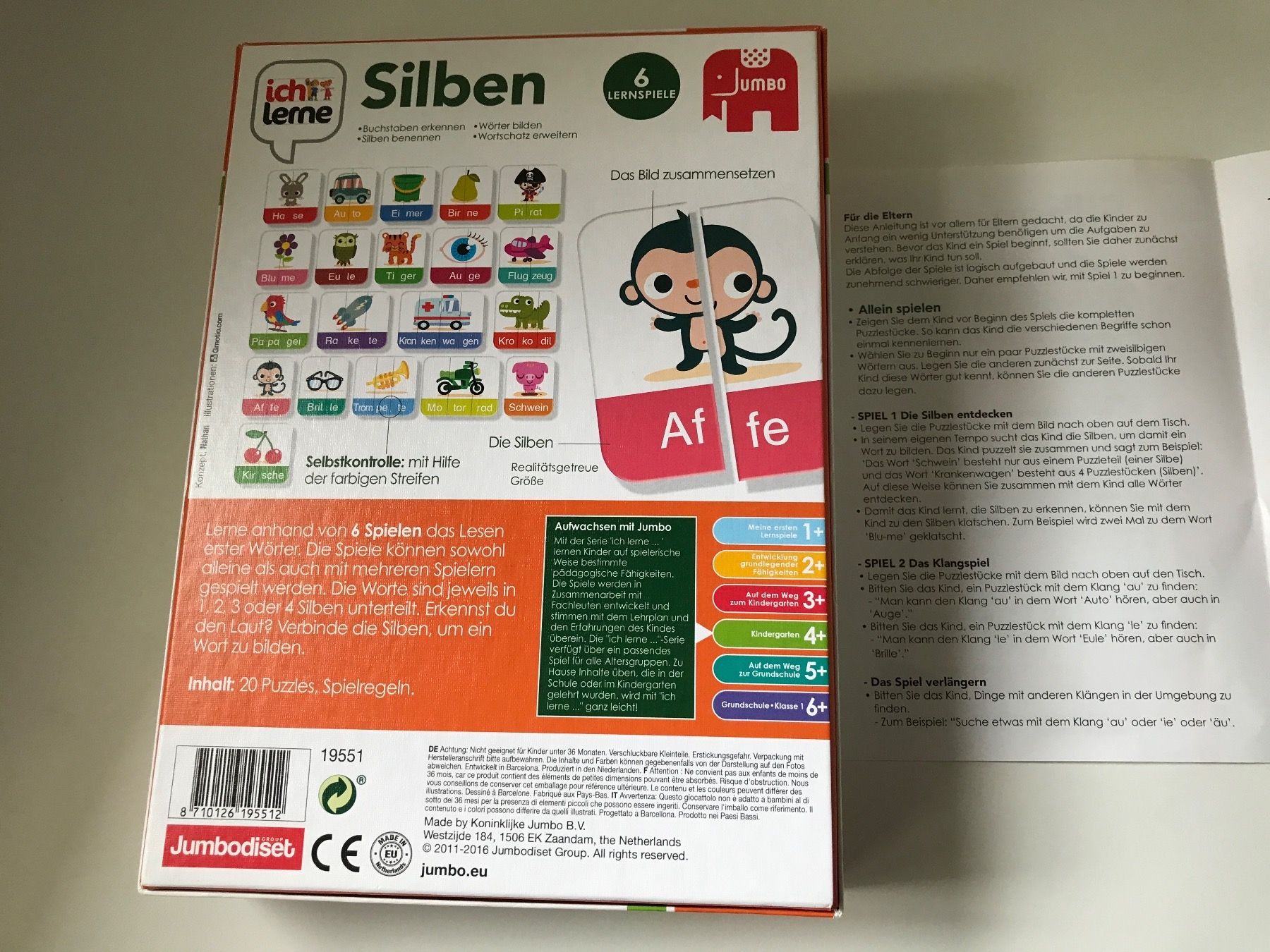 Spiele: Lernspiel Silben – Gebraucht aus Landschlacht von girris100 2