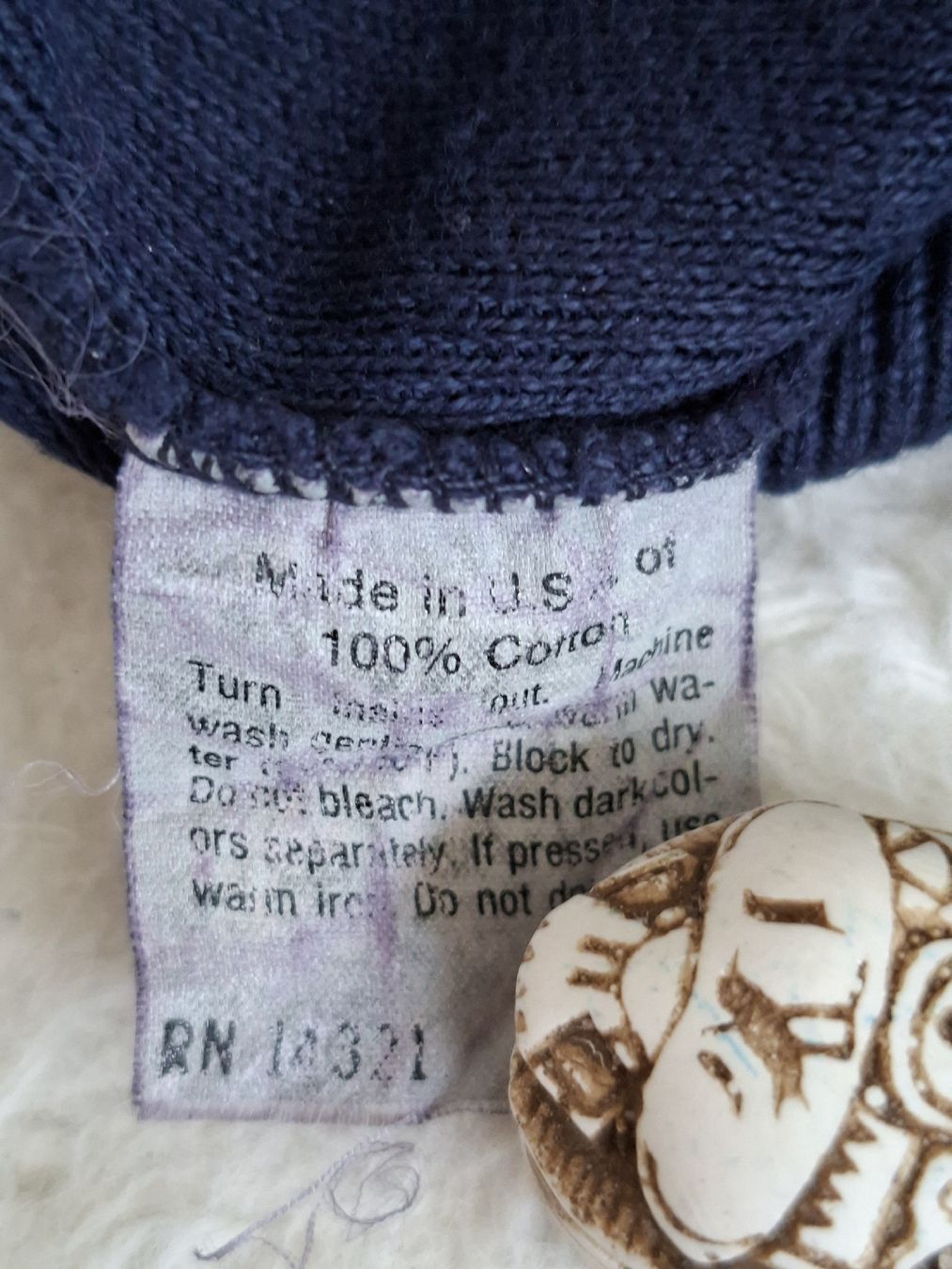 Dior Maglioni & Felpe: Pull col V Christian Dior 100% Coton T.L marine – Usato da Renens VD venduto da ser_j2fn 3