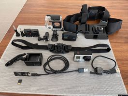 GoPro Hero 3+ mit viel Zubehör