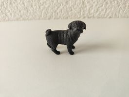Schleich Hunde Mops Hündin Haustier Hund