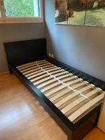 Lit "Malm" (Ikea) 90x200cm, noir