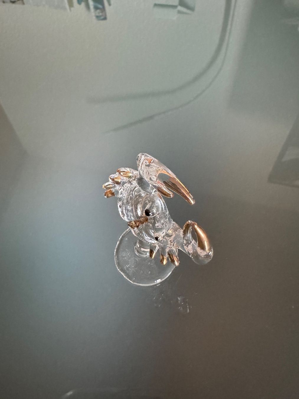 Statuette: Krebsfigur aus Glas – Usato da Gommiswald venduto da Aloha.Spirit 2