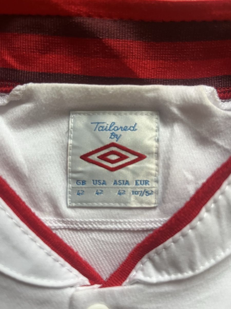 Umbro Canottiere & Pantaloni: Maillot Angleterre Umbro Taille M/L blanc brodé – Usato da Baulmes venduto da resel_.tm 4