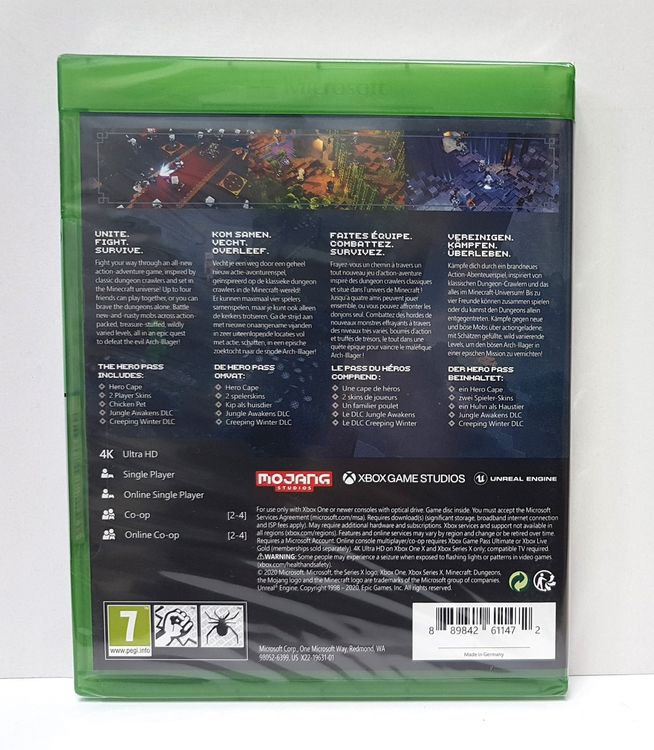 Minecraft Dungeons Hero Edition Xb One + Xb X Neu | Kaufen auf Ricardo