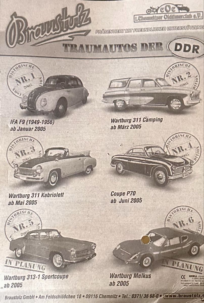 Modellautos: Braustolz Trabant P70 Coupe - Traumautos der DDR, Neu! – Gebraucht aus Malters von Gustov 1