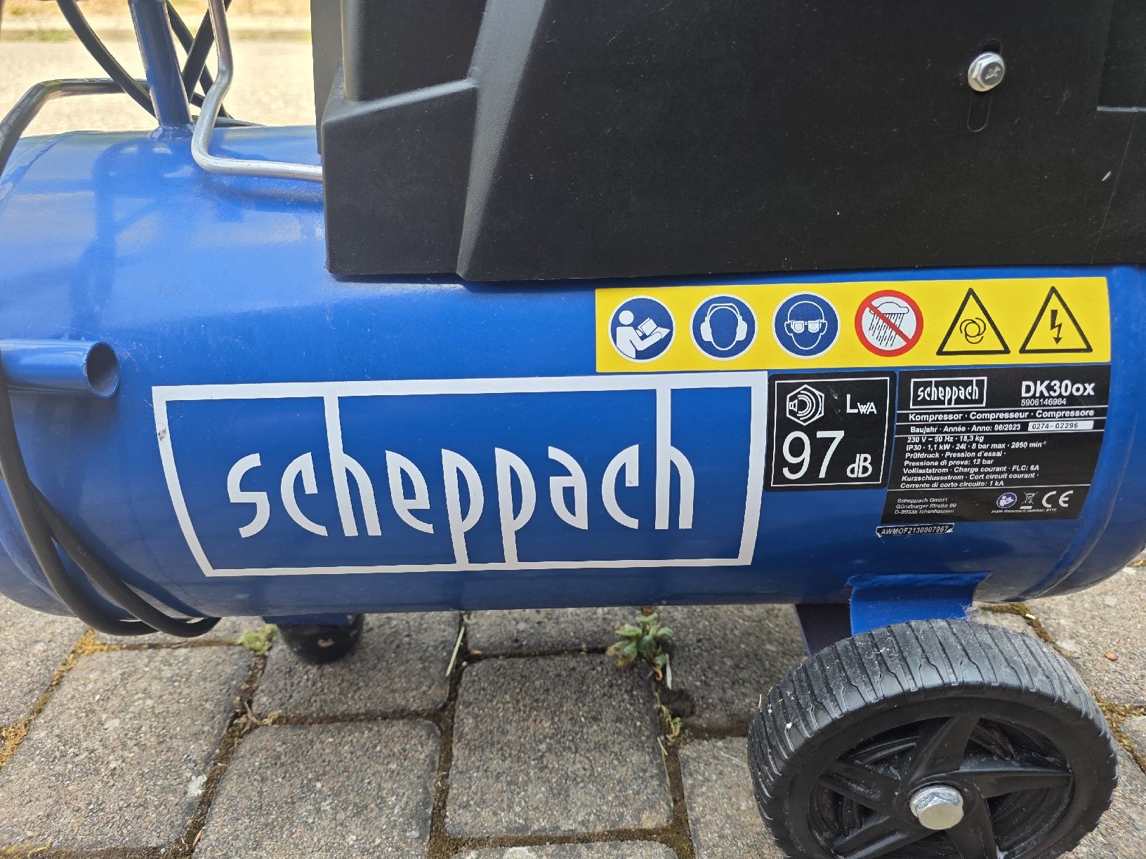 Scheppach Compressori: Compresseur Scheppach DK30ox 24L 1.5CV 200L/min  – Usato da Carrouge VD venduto da Bogdan95 1
