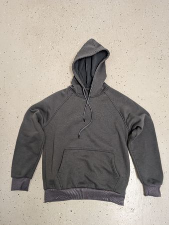 Grauer Kapuzenpullover - Grösse S/M