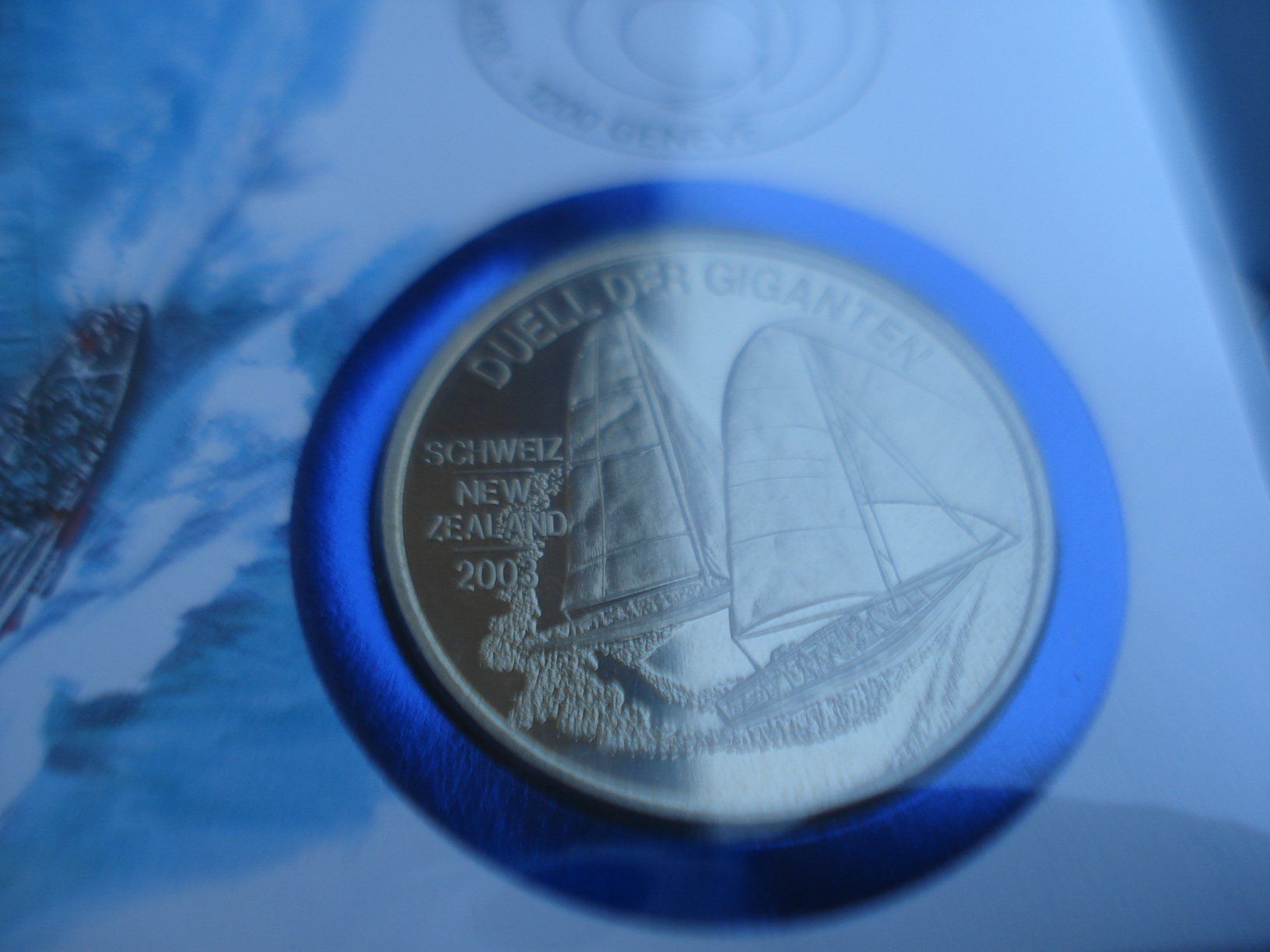Medaglie: Medaillenbrief Alinghi, 2003, – Usato da Niederwil AG venduto da morostahu 2