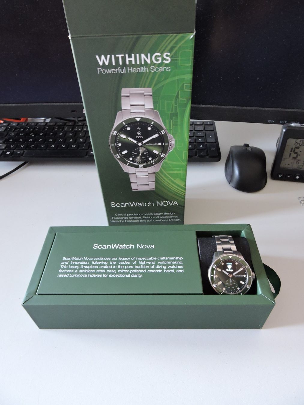 Smartwatch: Smartwatch Withings Scan Watch NOVA green – Gebraucht aus Hauptwil von Borusse01