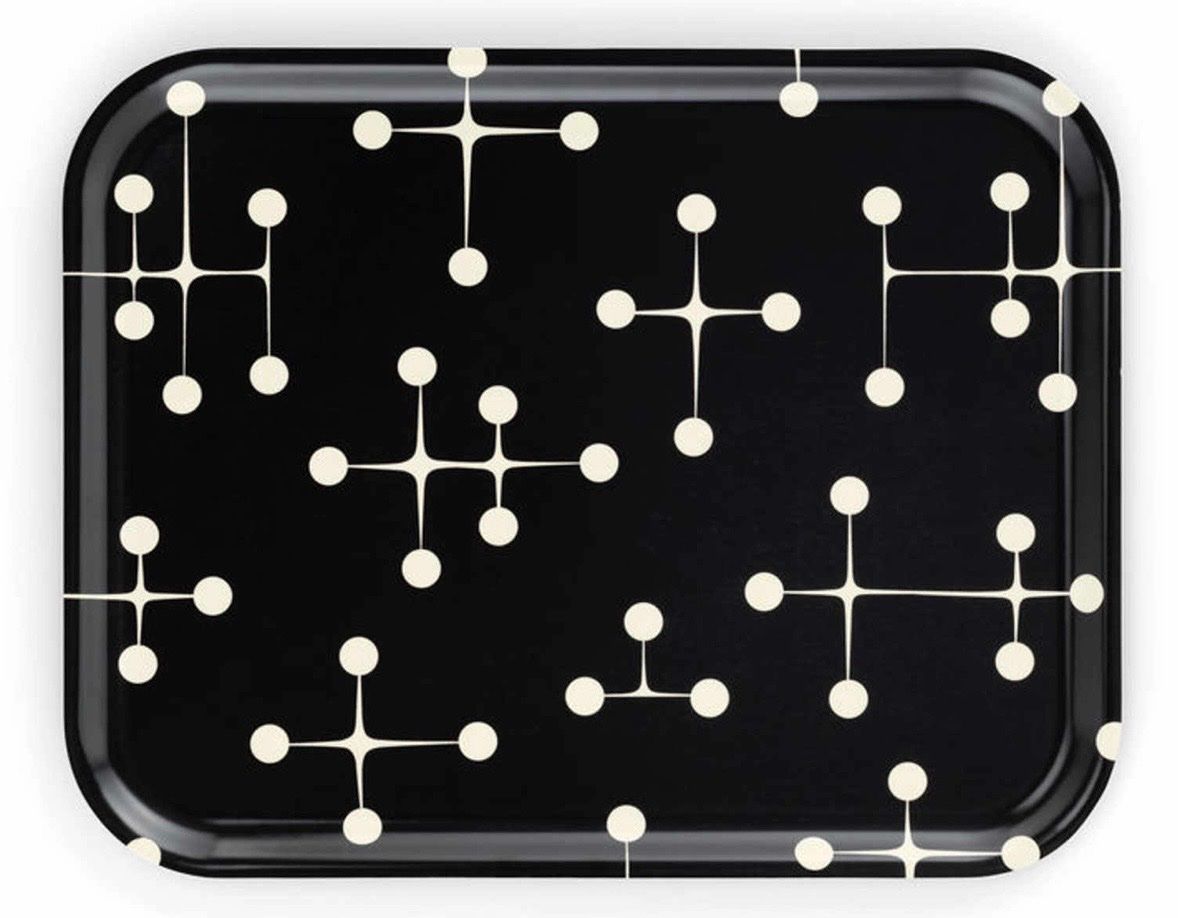 Piatti di portata: Vitra Classic Tray Dot Pattern Tablett in Schwarz NP 98 – Usato da Riehen venduto da To120