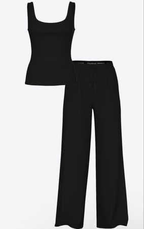 Victoria’s Secret Pyjama Homewear Schwarz in S TankTop Hose