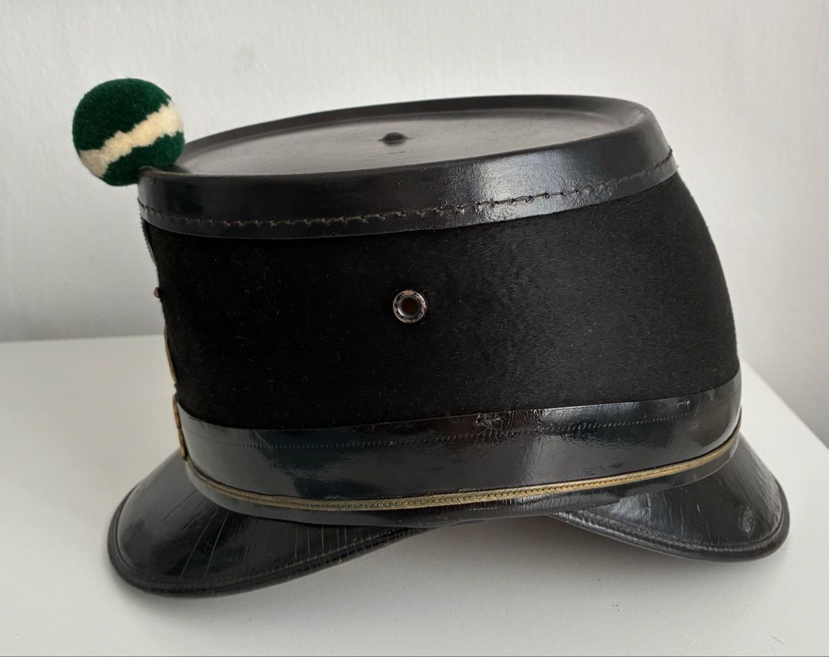 Schweizer Armee Uniformi: Tschako 1898 ZH – Usato da Gutenswil venduto da Antiques77 1