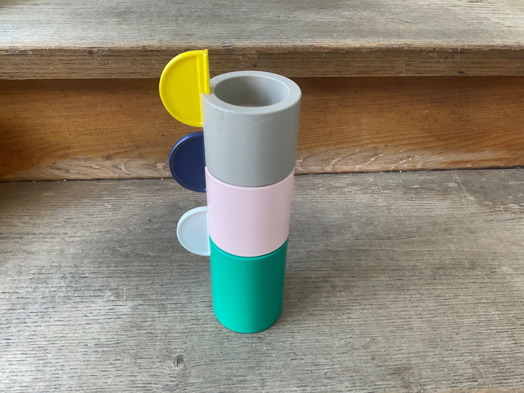 Ikea Portacandele: Stapelbare IKEA ÄDELHET Kerzenhalter VERSAND 10.- – Usato da Aarau venduto da Ikebana03