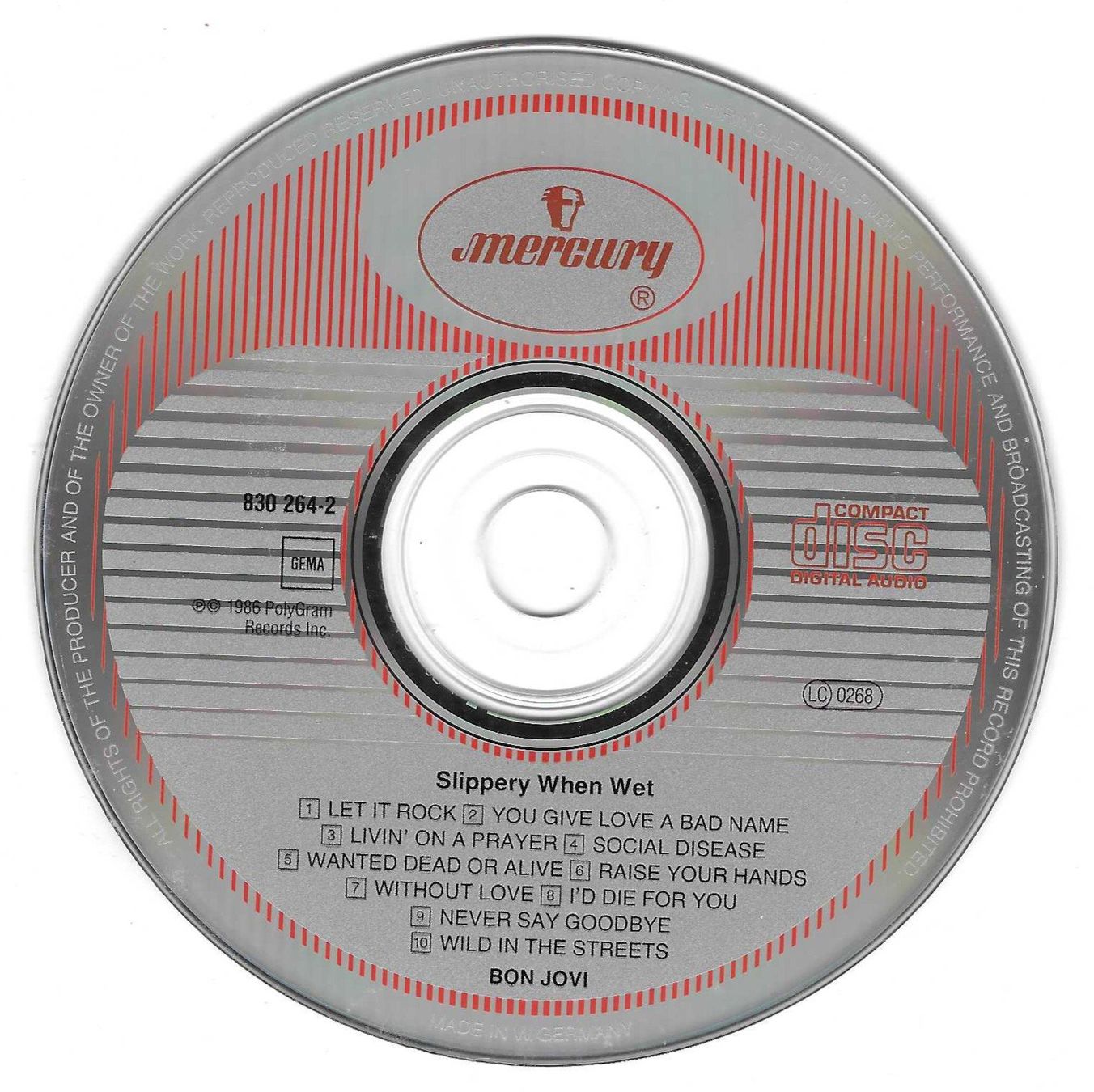 CD: BON JOVI  -  SLIPPERY WHEN WET – Usato da Bex venduto da Giorgiob 2