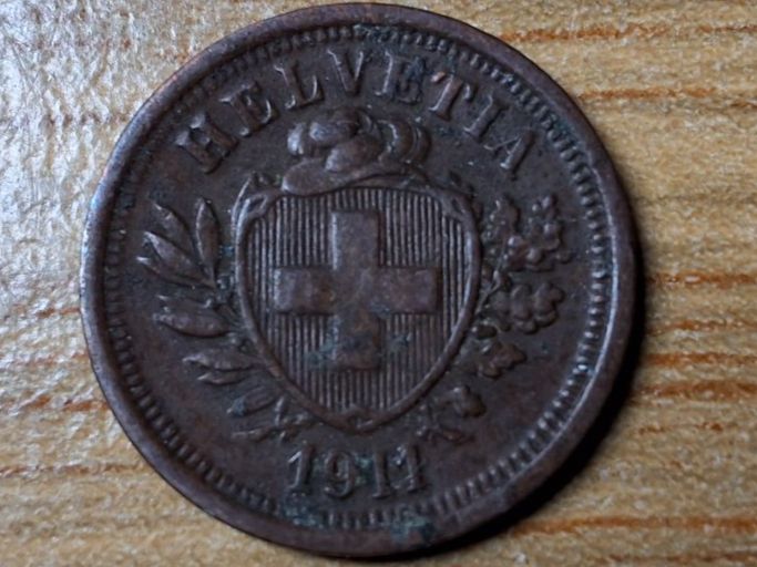 Alle Münzen: 1 Rappen 1911 – Gebraucht aus Münchenstein von purbach1 6
