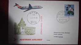 Swissair Zürich - Graz 01.04.1974 