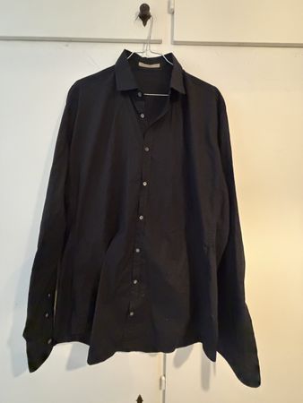 Camicia Daniele Alessandrini uomo nera taglia 41 nuova