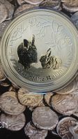 Year of the Rabbit 2oz Silber Hase 2011 in Kapsel
