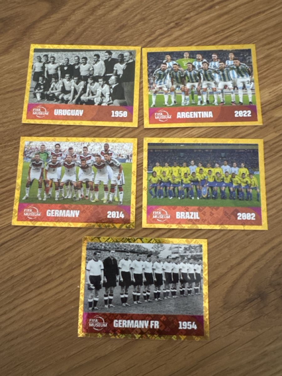 Panini Carte collezionabili: WM26 Panini 5x WM Sieger Sticker – Nuovo (secondo la descrizione) da Salmsach venduto da kim_686b