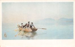 Neuchâtel (NE) „Fischer mit grossem Netz“ (1889)