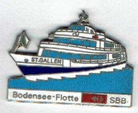 SBB/CFF/FFS Plaquettes & Badges: Bodensee-Flotte Schiff St. Gallen SBB – D'occasion à Hinterkappelen par Schampus