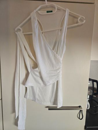 Benetton Oberteil Tank Top weiss Gr.S?