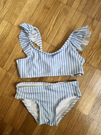 Hübsches Bikini-Set für Mädchen, Grösse 92, gestreift!