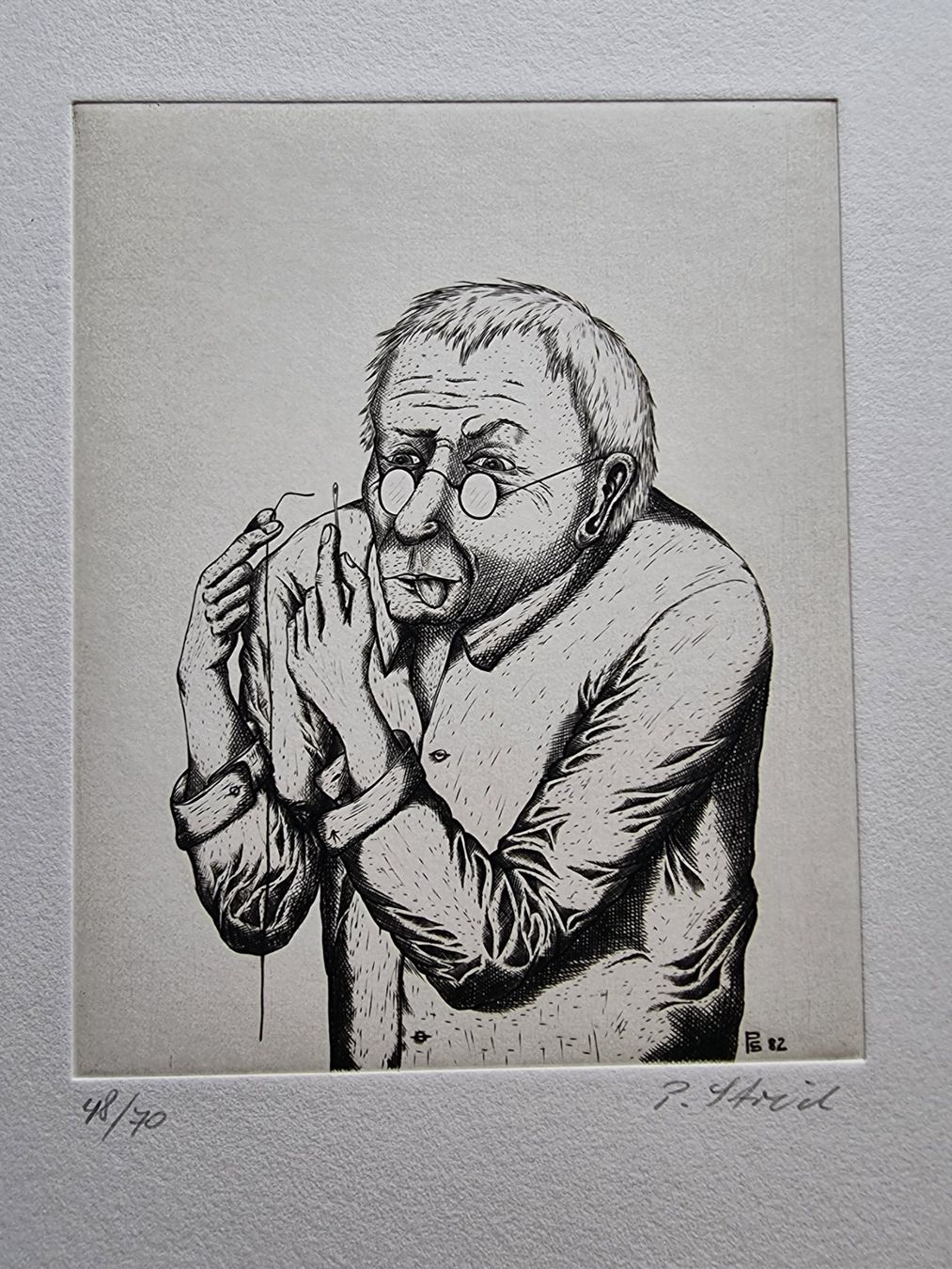 Grafica & Litografie: PETER STREICH RADIERUNG SIGNIERT NUMMERIERT – Usato da Gersau venduto da grafik-kunst
