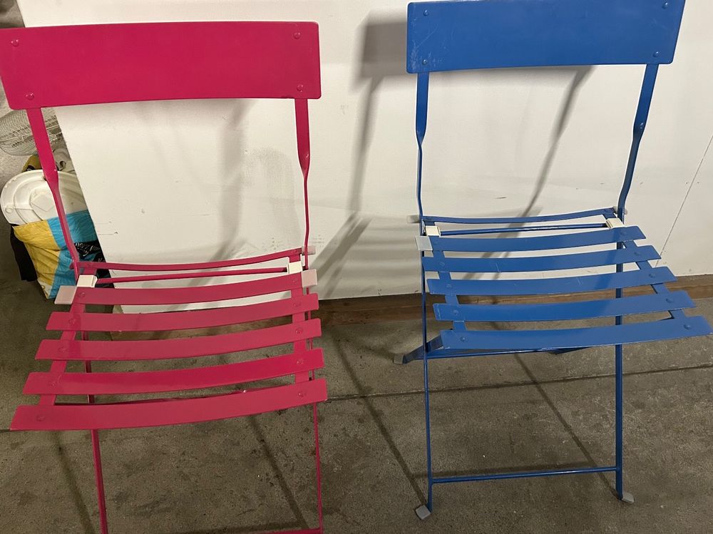 2 Gartenstühle aus Stahl klappbar Kaufen auf Ricardo