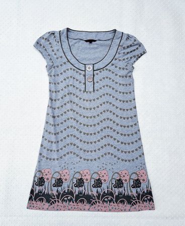Sommerliches Kleid mit süssem Muster, Grösse S