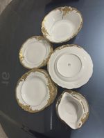 Walbrzych Porzellan Service goldrand 5 Teile