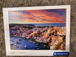 Clementoni Puzzle, 1500 Teile, Procida Italien, Neuwertig