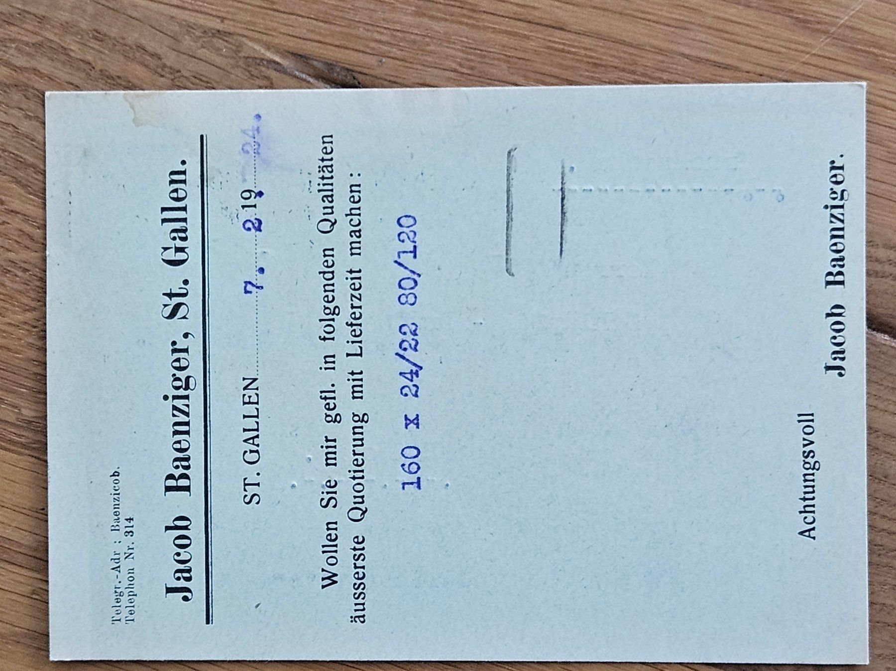 Tutti i francobolli: Ganzsache mit Adresse "HIER" ab 2.-- – Usato da Buttikon SZ venduto da Marcelr 2