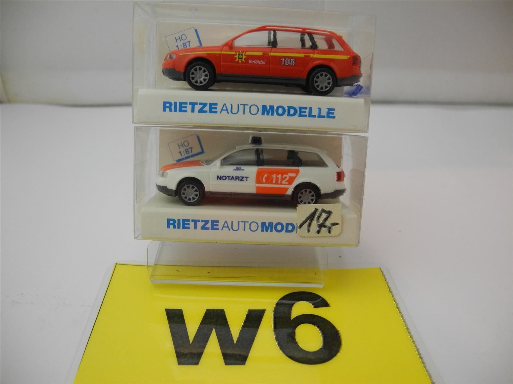 Rietze Modellini d'auto: 2 x Rietze 50936 u. 50937, Nr. w6 – Nuovo e nell'imballaggio originale da Kottwil venduto da Crazyrolf