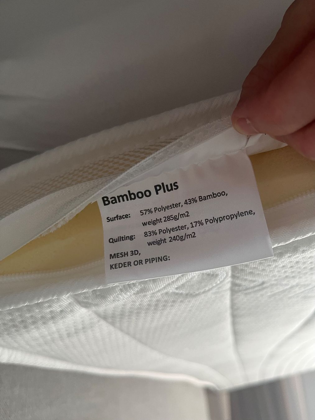 Materassi: Topper Bamboo Plus 180x200 cm – Usato da Luzern venduto da ricardese 3