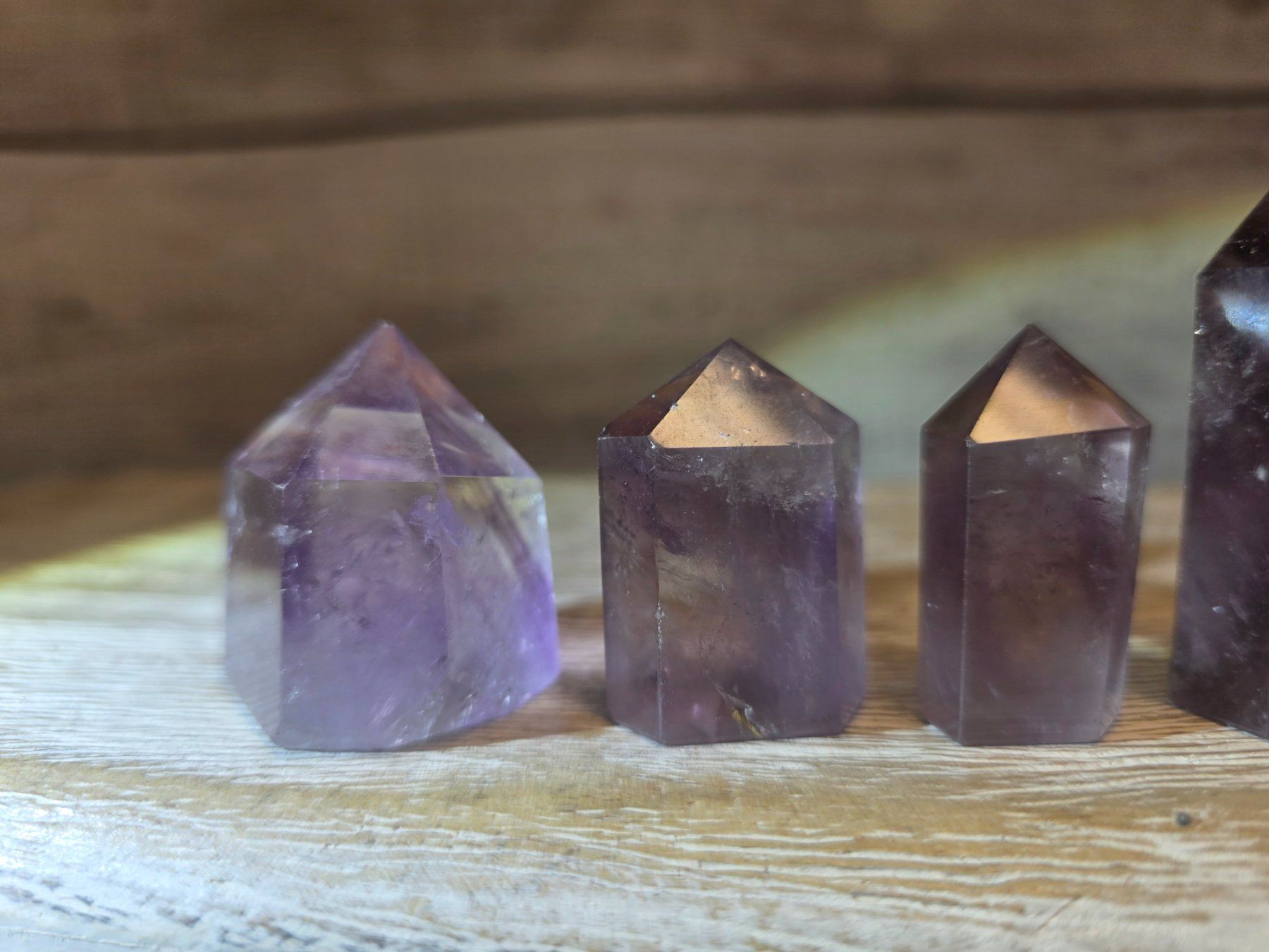 Minerali & Pietre curative: 4 Amethyst Obelisken 150g – Nuovo e nell'imballaggio originale da Matzingen venduto da Shay_Crystalz 2