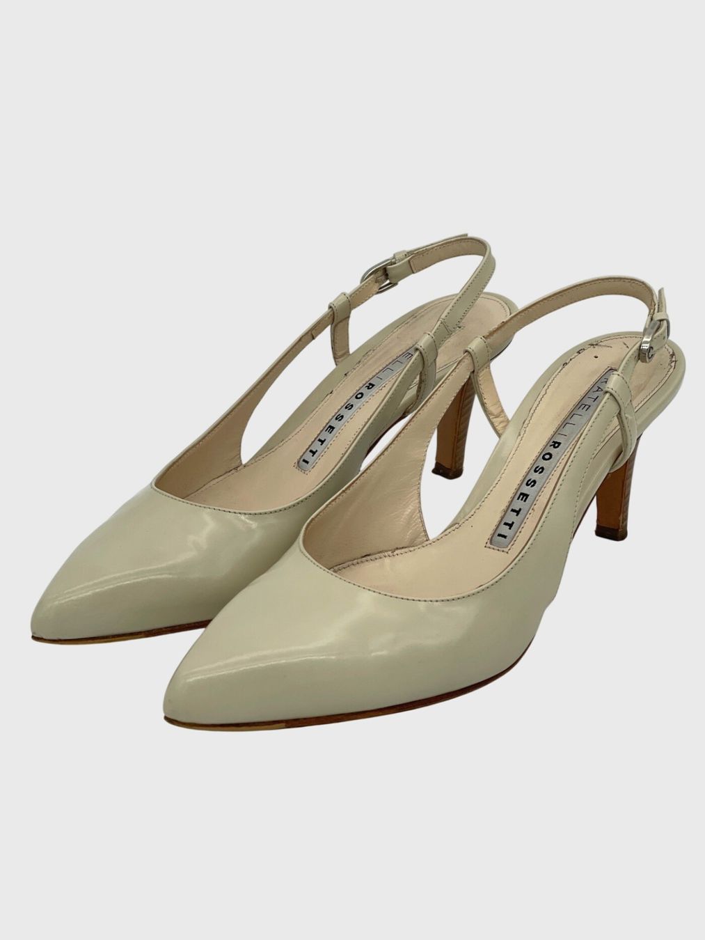 Fratelli Rossetti Scarpe da donna: Fratelli Rossetti Patent Leather Slingback EU 37 Beige – Usato da Zürich venduto da shoe_shop 2