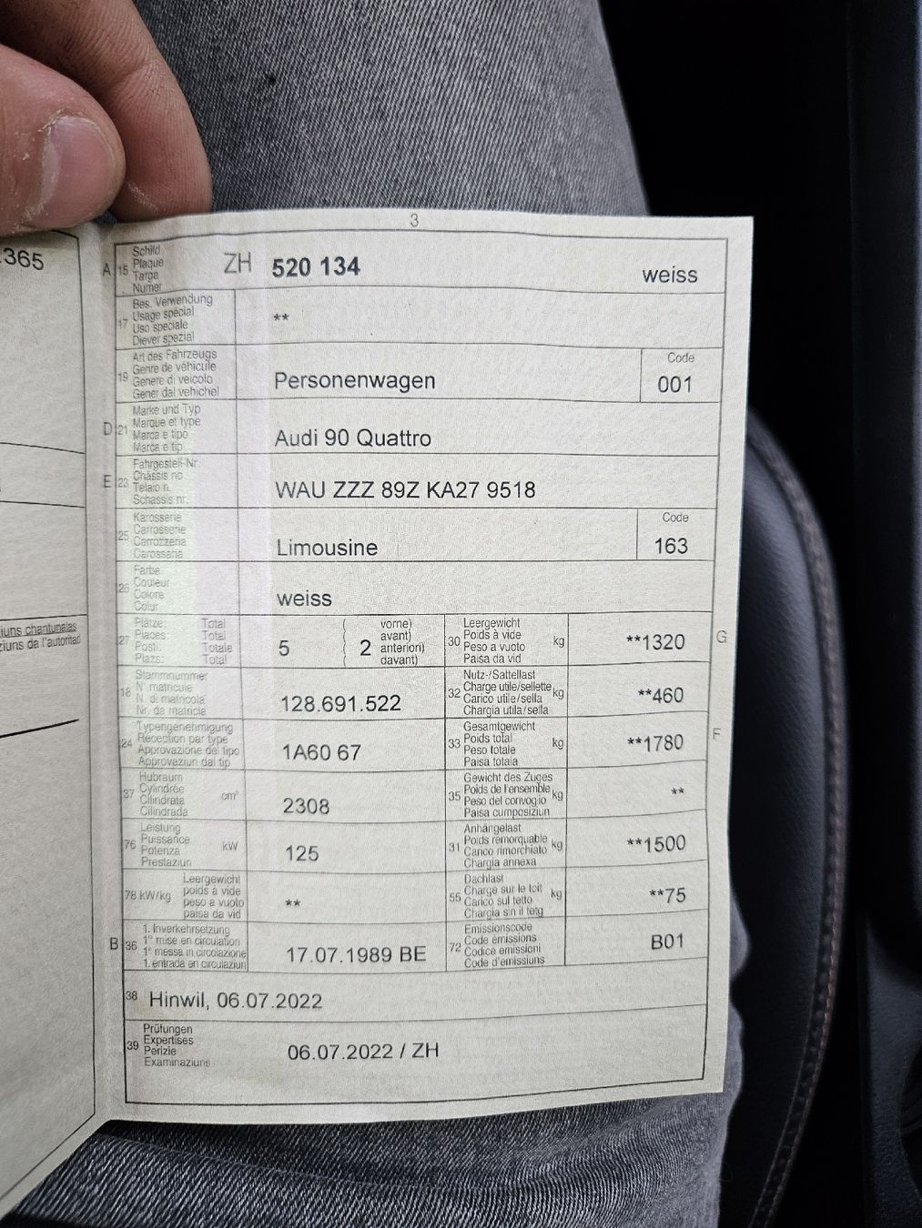 Audi Autos: Audi 90 Quattro  – Gebraucht aus Fischenthal von Nett1969 2