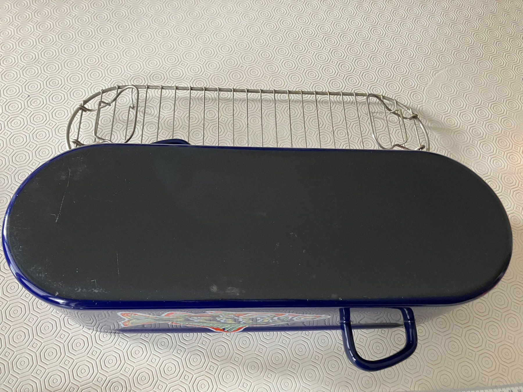 Pentole: Casseruola blu Nahrath per pesce e asparagi – Usato da Melano venduto da H-Sara 4
